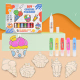 Maxbell DIY Crystal Paint Arts and Craft Kits Crystal Art Paint Set for Adults Gifts Dessert