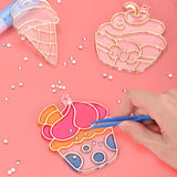 Maxbell DIY Crystal Paint Arts and Craft Kits Crystal Art Paint Set for Adults Gifts Dessert