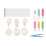 Maxbell DIY Crystal Paint Arts and Craft Kits Crystal Art Paint Set for Adults Gifts Dessert
