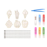 Maxbell DIY Crystal Paint Arts and Craft Kits Crystal Art Paint Set for Adults Gifts Dessert