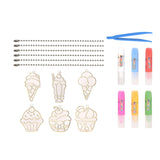Maxbell DIY Crystal Paint Arts and Craft Kits Crystal Art Paint Set for Adults Gifts Dessert