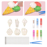Maxbell DIY Crystal Paint Arts and Craft Kits Crystal Art Paint Set for Adults Gifts Dessert