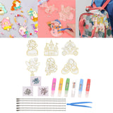 Maxbell DIY Crystal Paint Arts and Craft Kits Crystal Art Paint Set for Adults Gifts Princess