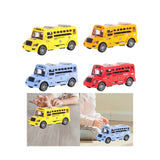 Maxbell School Bus Model Toy Openable Door Children Car Toy for Kids Teens Preschool Yellow