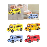 Maxbell School Bus Model Toy Openable Door Children Car Toy for Kids Teens Preschool Yellow