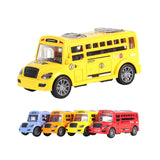 Maxbell School Bus Model Toy Openable Door Children Car Toy for Kids Teens Preschool Yellow