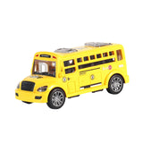 Maxbell School Bus Model Toy Openable Door Children Car Toy for Kids Teens Preschool Yellow
