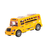 Maxbell School Bus Model Toy Openable Door Children Car Toy for Kids Teens Preschool Orange