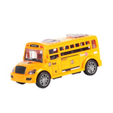 Maxbell School Bus Model Toy Openable Door Children Car Toy for Kids Teens Preschool Orange