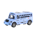 Maxbell School Bus Model Toy Openable Door Children Car Toy for Kids Teens Preschool Blue