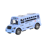 Maxbell School Bus Model Toy Openable Door Children Car Toy for Kids Teens Preschool Blue