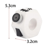 Maxbell Fingertip Rotating Toy Imagination Portable Easy Use Practicing Leisure Play White