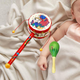 Maxbell 2x Wooden Baby Rattle Toys Musical Development Toy for Newborn Party Holiday