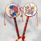 Maxbell 2x Wooden Baby Rattle Toys Musical Development Toy for Newborn Party Holiday