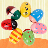 Maxbell 2x Wooden Baby Rattle Toys Musical Development Toy for Newborn Party Holiday