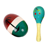 Maxbell 2x Wooden Baby Rattle Toys Musical Development Toy for Newborn Party Holiday