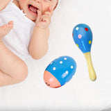 Maxbell 2x Wooden Baby Rattle Toys Musical Development Toy for Newborn Party Holiday