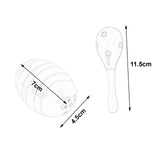 Maxbell 2x Wooden Baby Rattle Toys Musical Development Toy for Newborn Party Holiday