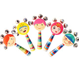 Maxbell 2x Wooden Baby Rattle Toys Musical Development Toy for Newborn Party Holiday