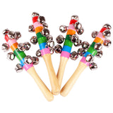 Maxbell 2x Wooden Baby Rattle Toys Musical Development Toy for Newborn Party Holiday