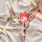 Maxbell 2x Wooden Baby Rattle Toys Musical Development Toy for Newborn Party Holiday