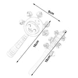 Maxbell 2x Wooden Baby Rattle Toys Musical Development Toy for Newborn Party Holiday