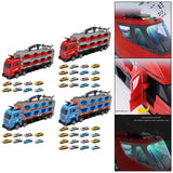 Maxbell Big Transporter Truck Toy Set Folding Storage Transporter Toy for Boys Girls