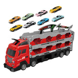 Maxbell Big Transporter Truck Toy Set Folding Storage Transporter Toy for Boys Girls