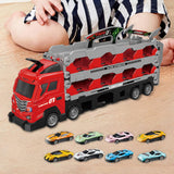 Maxbell Big Transporter Truck Toy Set Folding Storage Transporter Toy for Boys Girls