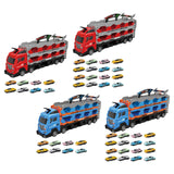 Maxbell Big Transporter Truck Toy Set Folding Storage Transporter Toy for Boys Girls