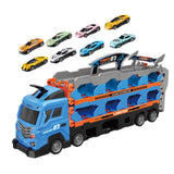 Maxbell Big Transporter Truck Toy Set Folding Storage Transporter Toy for Boys Girls