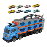 Maxbell Big Transporter Truck Toy Set Folding Storage Transporter Toy for Boys Girls