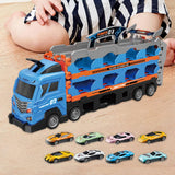 Maxbell Big Transporter Truck Toy Set Folding Storage Transporter Toy for Boys Girls