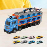 Maxbell Big Transporter Truck Toy Set Folding Storage Transporter Toy for Boys Girls