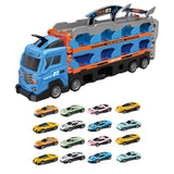 Maxbell Big Transporter Truck Toy Set Folding Storage Transporter Toy for Boys Girls