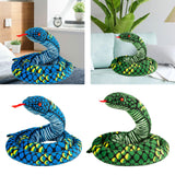Maxbell Snake Plush Toy Soft Snake Stuffed Animal for Girlfriend Birthday Boys Girls Blue