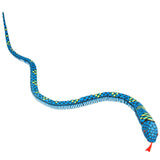 Maxbell Snake Plush Toy Soft Snake Stuffed Animal for Girlfriend Birthday Boys Girls Blue