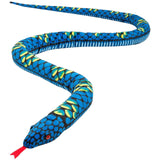 Maxbell Snake Plush Toy Soft Snake Stuffed Animal for Girlfriend Birthday Boys Girls Blue