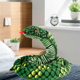 Maxbell Snake Plush Toy Soft Snake Stuffed Animal for Girlfriend Birthday Boys Girls Green