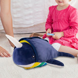Maxbell Narwhal Plush Toy Fine Motor Skills Narwhal Stuffed for Adults Kids Children