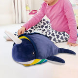 Maxbell Narwhal Plush Toy Fine Motor Skills Narwhal Stuffed for Adults Kids Children