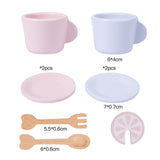 Maxbell Toddlers Tea Set Teapot Cups Dishes Afternoon Tea Playset for Children Girls