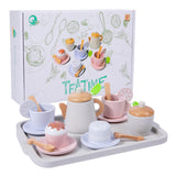 Maxbell Toddlers Tea Set Teapot Cups Dishes Afternoon Tea Playset for Children Girls