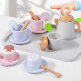 Maxbell Toddlers Tea Set Teapot Cups Dishes Afternoon Tea Playset for Children Girls