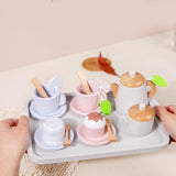 Maxbell Toddlers Tea Set Teapot Cups Dishes Afternoon Tea Playset for Children Girls