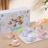 Maxbell Toddlers Tea Set Teapot Cups Dishes Afternoon Tea Playset for Children Girls