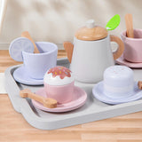 Maxbell Toddlers Tea Set Teapot Cups Dishes Afternoon Tea Playset for Children Girls