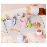 Maxbell Toddlers Tea Set Teapot Cups Dishes Afternoon Tea Playset for Children Girls
