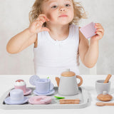 Maxbell Toddlers Tea Set Teapot Cups Dishes Afternoon Tea Playset for Children Girls