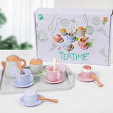 Maxbell Toddlers Tea Set Teapot Cups Dishes Afternoon Tea Playset for Children Girls